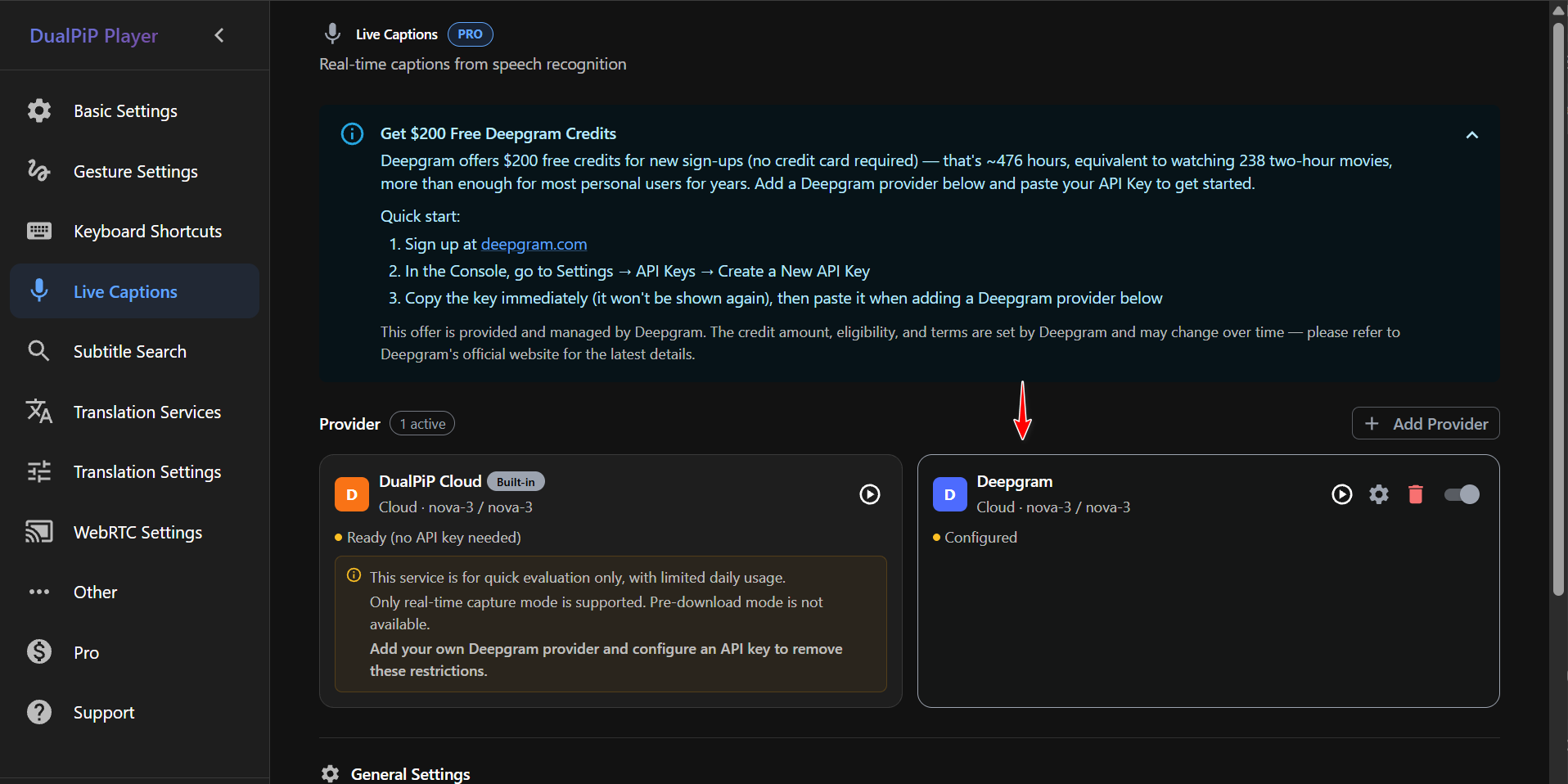 DualPiP — Deepgram enabled